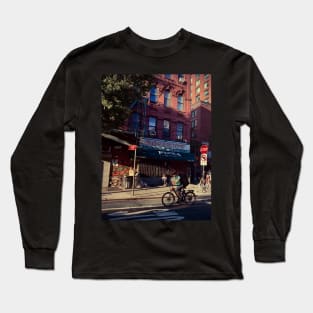 Lower East Side Biker Manhattan Street NYC Long Sleeve T-Shirt